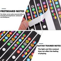 Etiquetas De Mapa De Notas Para Dedo De Guitarra Miwayer Pegatinas Transparentes Y Negras Para Principiantes De 6 Cuerdas - details 2