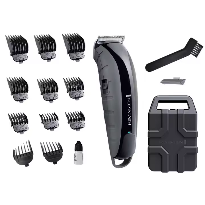 Remington Cortapelos prácticamente indestructible HC5880 - motor 7,4 V, cuchillas acero inoxidable japonés, doble batería de litio, autonomía 120 min - 1