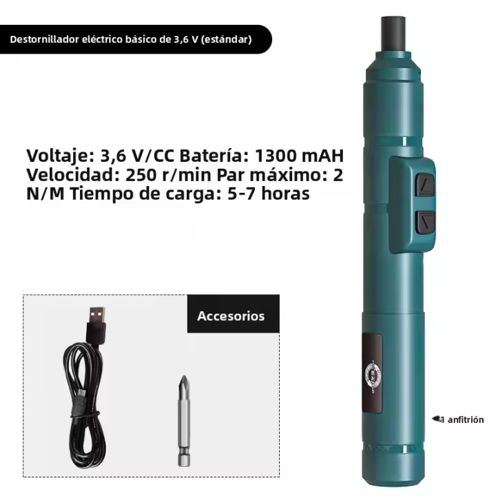 Mini Destornillador Eléctrico Recargable USB Set De 1300mah Multi-función Torque Ajustable Herramientas De Reparación Kit De Desmontaje - 1