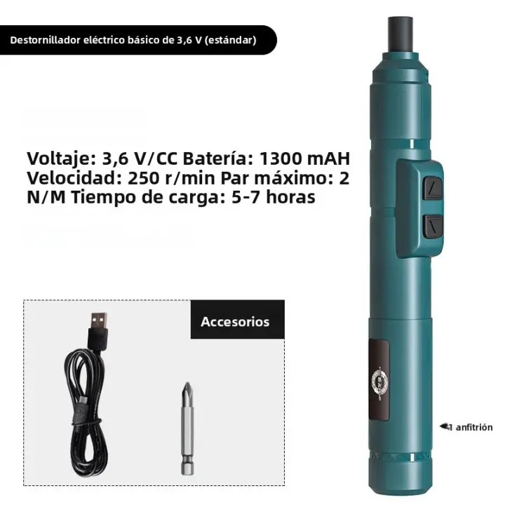 Mini Destornillador Eléctrico Recargable USB Set De 1300mah Multi-función Torque Ajustable Herramientas De Reparación Kit De Desmontaje - 1