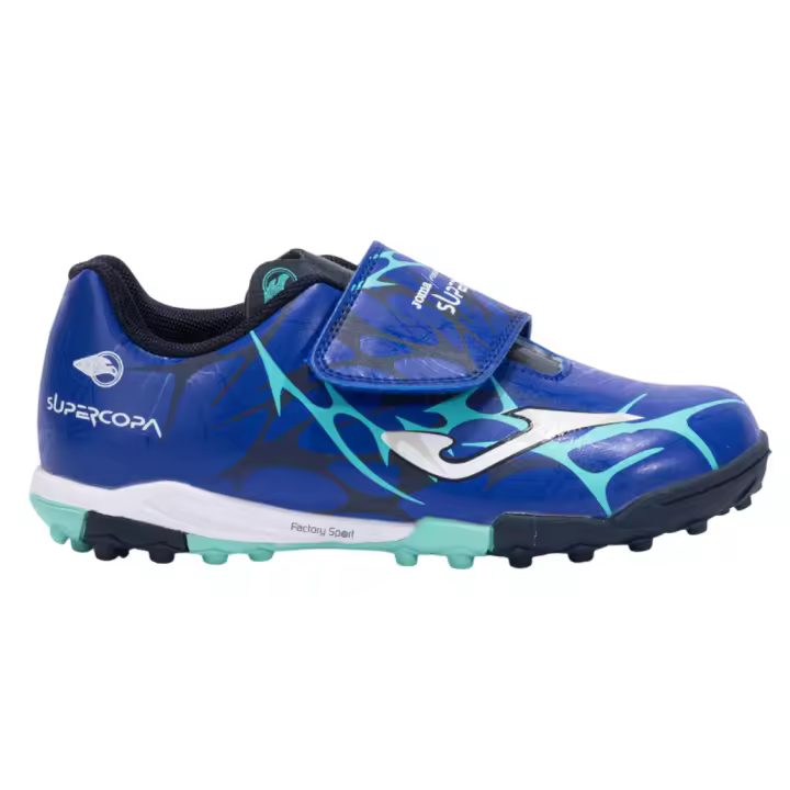 JOMA SUPER COPA TF ROYAL/TURQUESA 2504 PARA NIÑOS - 1