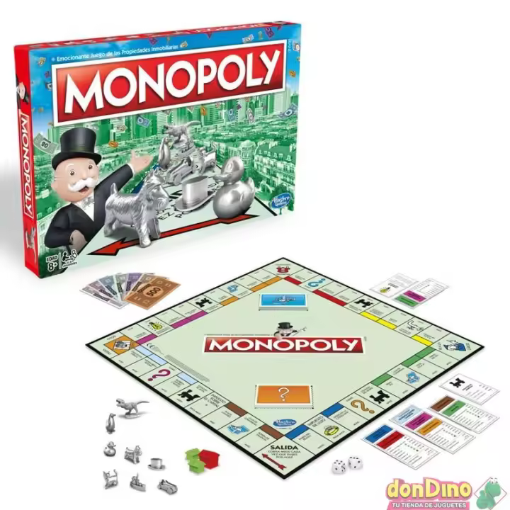 Juego de mesa hasbro monopoly clásico español - 1