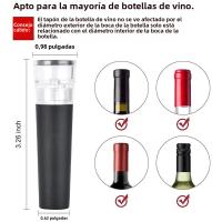 Tapa De Vino Reutilizable Con Bomba De Vacío Incorporada SUNFILI Sellador De Botella De Vino Silicona Antipinchazos Ahorro De Vino - details 5