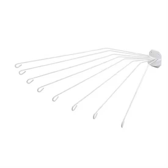 SOPORTE PARAGUAS CIRCULAR DUCHA BLANCA RETRACTIL - 1