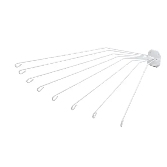 SOPORTE PARAGUAS CIRCULAR DUCHA BLANCA RETRACTIL - 1