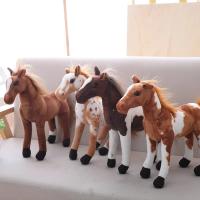 Muñeco De Peluche Creativo De Caballo Simulación De Posición Vertical Juguete De Dibujos Animados Adornos Para Fotografía De Bebés Recién Nacidos Accesorios - details 4