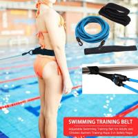 Cinturón de resistencia de natación-Entrenamiento de cinturón de natación, cinturón de natación de entrenamiento de resistencia estacionaria para nadar sin Contracorriente (rango de ajuste: 55cm-1,05 m) - details 2