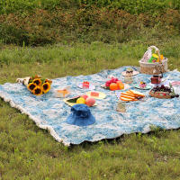 Manta de picnic al Aire Libre, portátil y plegable, Manta de camping de Tela Pura de alta calidad con Correa para césped, Parque, senderismo, Viajes - details 1