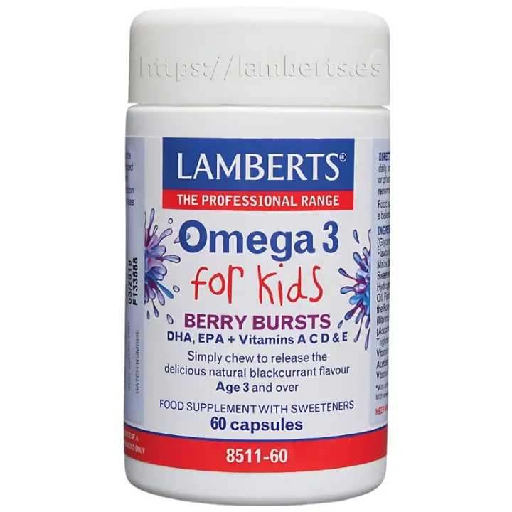 Omega 3 para niños 60 Cápsulas - Lamberts - 1
