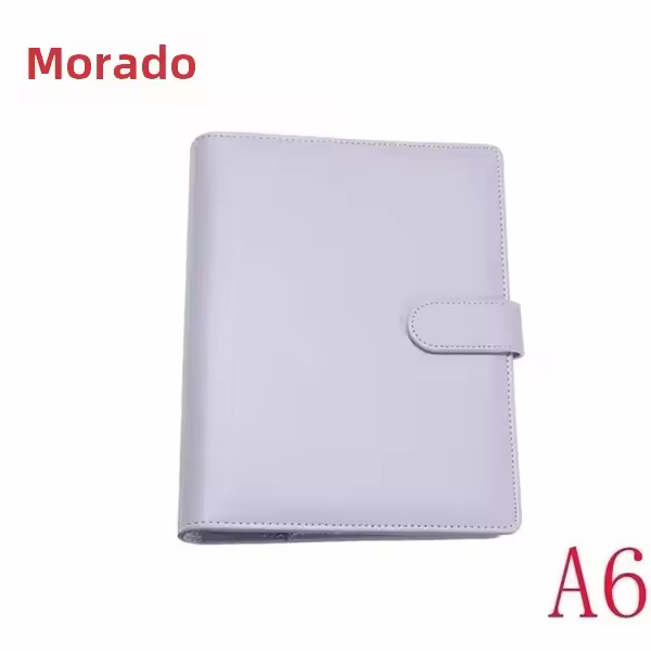 Nueva Vintage Cuaderno Recargable Carpeta De Carpetas Nochebuena Cubierta De Cuero Anillo Organizador De Oficina Suministros - 1