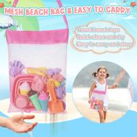 Juego De Juguetes De Playa Para Niños Y Niñas 20 Piezas Cesta De Malla Con Bote Y Cuchara De Arena Molde De Hielo Set De Juguetes De Arena Collapsible Para Viajes - details 4