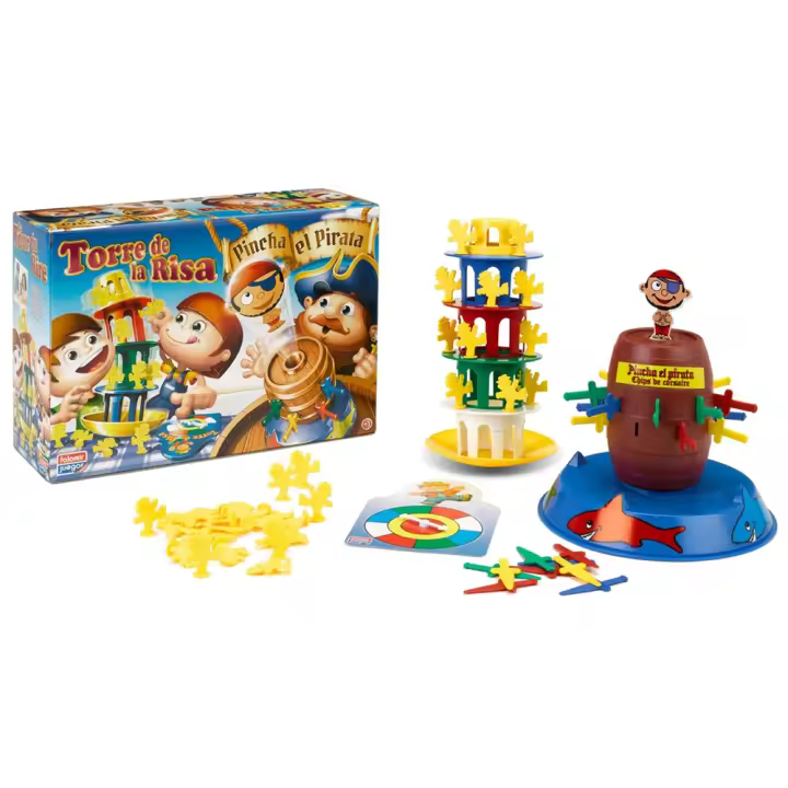 Juego Pincha El Pirata y Torre De La Risa (Falomir 7777) - 1