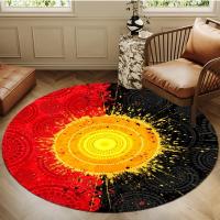 Alfombra Redonda Lavable Disney MINISO Antideslizante Para Sala De Estar Dormitorio Comedor Decoración Hogar Habitación Infantil Tapete De Poliéster Moderno - details 2