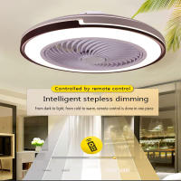 50WVentilador de techo de 10,3 pulgadas con luz, ventilador 2 en 1, con mando a distancia, tres velocidades, atenuación de tres colores, sincronización de 6 velocidades, apto para dormitorios y salones - details 1
