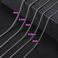 Collar De Moda Skyrim 60cm Cadenas Largas De Acero Inoxidable 2-4mm Gruesas Joyería Regalo Para Hombres Y Mujeres - details 0