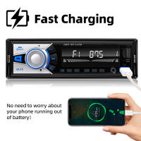 Receptor De Radio De Coche Hippcron 1 Din Bluetooth Estéreo Llamadas Hands-Free MP3 Con AUX/USB/TF In-Dash Kit De Instalación - details 4