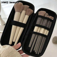 Bolsa De Almacenamiento Multifuncional Para Cepillos De Maquillaje Organizador Portátil De Viaje Con Malla Bolso De Cosméticos Ligero Herramientas De Belleza - details 0