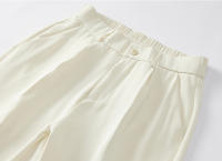 Nuevos Pantalones Casuales Para Hombre Verano 2023 Poliéster Transpirable Moda Coreana Cintura Semi-Ancha Pierna Recta Suelta - details 21