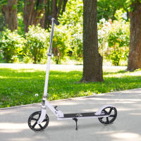 HOMCOM Patinete Plegable para Niños de 7-14 Años Scooter Infantil Manillar Ajustable en Altura de 4 Niveles con Freno 88x37x75-100 cm - details 1