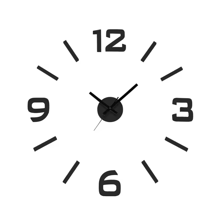 Reloj de Pared Versa Negro Plástico - 1