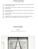 Cortina Magnética Para Puerta 100x210CM Repelente De Mosquitos Y Bugios Cierre Automático Telas Antipolvo Para Ventanas Y Puertas - details 11