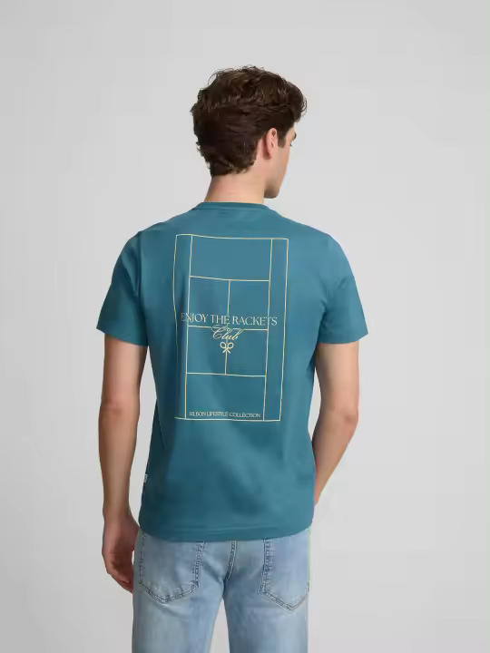 Silbon - Camiseta enjoy the rackets verde - 1