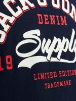 Jack & Jones Pack Sudadera + Camiseta Hombre , Con capucha ajustable ,Color Honey Gold y Navy Blazer Logo estampado Moda Casual Informal OTOÑO INVIERNO - details 8