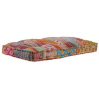Cojín de sofá de palets vidaXL de tela patchwork - details 1