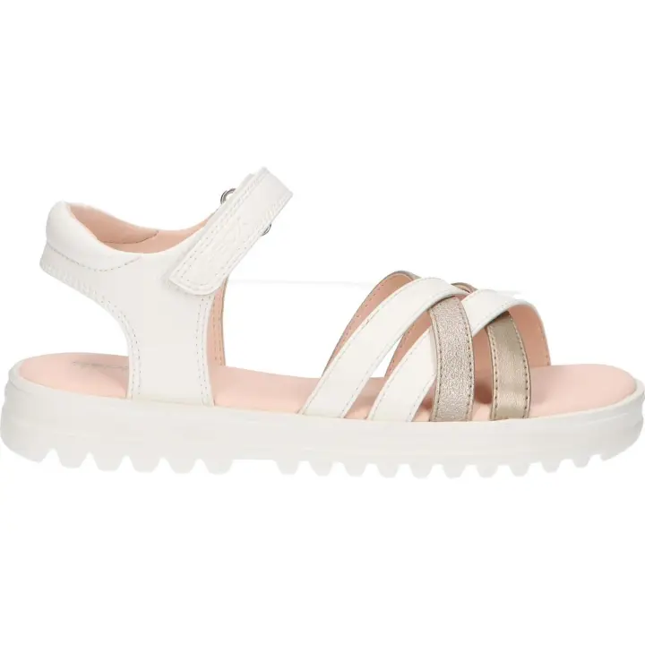 Sandalias de Niña geox J356EA 054AJ J SANDAL CORALIE GIR C0588 WHITE-PLATINUM - 1