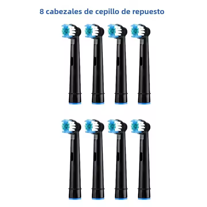 Cepillo De Dientes Eléctrico Rotativo Inteligente Con 5 Modos Recargable Incluye 8 Cabezales De Repuesto Cuidado Oral Para Adultos - 1