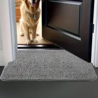 Alfombra Para Perros Antisuciedad Y Absorbente Alfombrilla Para Láminas De Madera De Entrada Interior Lavable Rápida Secado Rug De Mascotas Chenille - details 3