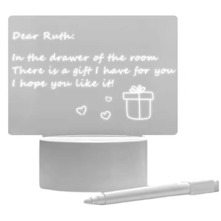 Lámpara 3d personalizable con alimentación USB para escribir mensajes, dibujar Regalos originales para parejas san valentín - 1