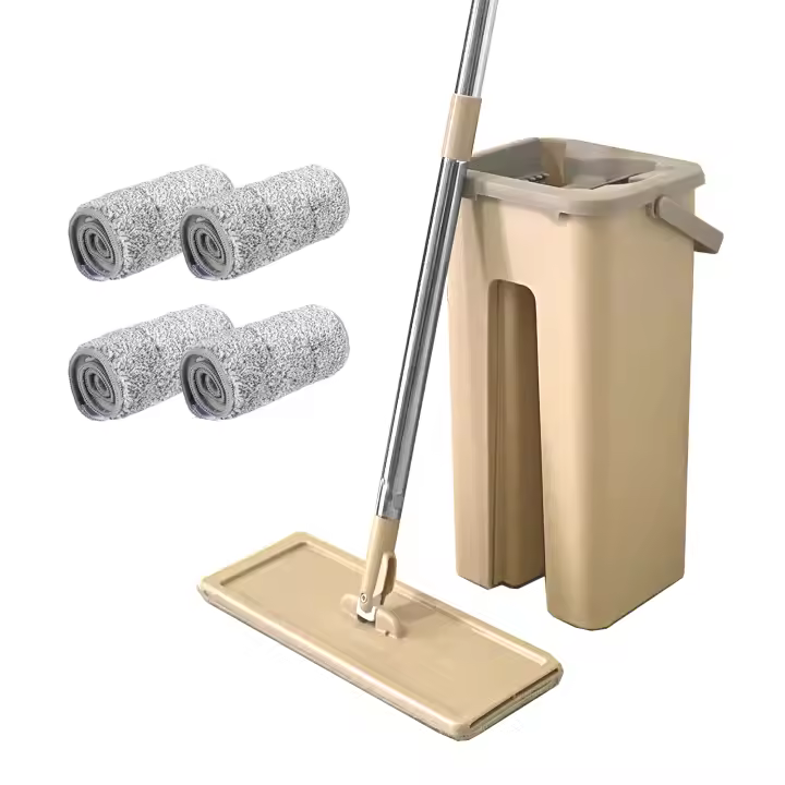 Mopa Extraplana con Cubo Escurridor Nyana Home - Limpieza Eficiente y Sin Esfuerzo - 1