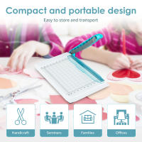 Cortadora De Papel Compacta Y Portátil 6 Pulgadas Antideslizante Trimmer Curvo Para Proyectos Artesanales Y Oficina - details 0