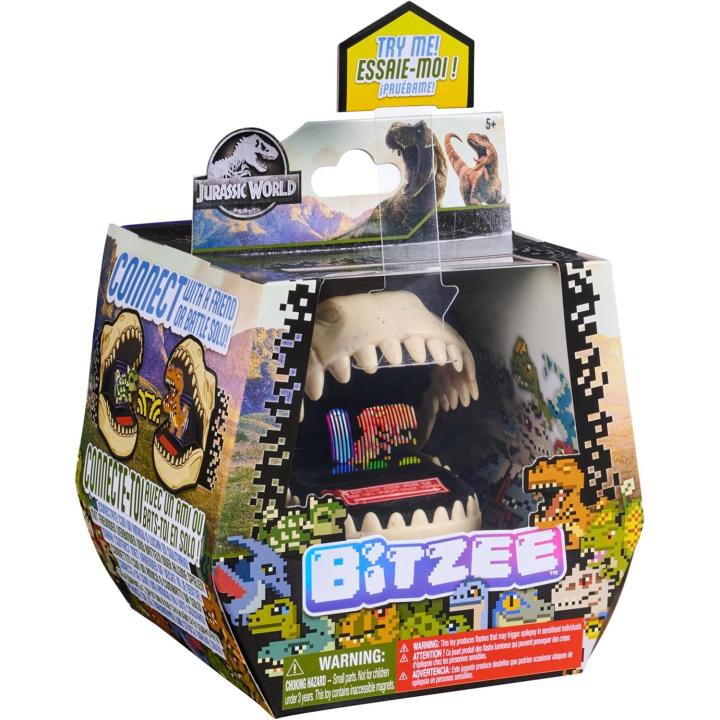 BIZTEE - Mascota Digital Jurassic World - Mascota Virtual con 25 Dinosaurios Que Reacciona al Tacto con Interacciones y Sonidos - Juguetes Niños 5 Años + Dinosaurios Juguetes (Spin Master 6074096)
