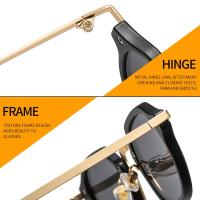Nuevos Gafas De Sol Cuadradas Pequeñas Moda Retro Punk Unisex Vintage Trendy Con Protección UV400 Para Conducir Ópticas De Moda - details 7