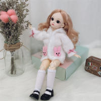 Muñeca Bjd De 30cm Con 12 Articulaciones Móviles Ojos Marrones 3D Ropa Y Zapatos Incluidos Juguetes Para Niñas Regalo Para Niños - details 11