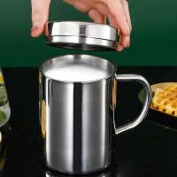 Taza De Café De Acero Inoxidable 200/300/400ML Taza Termo Doble Capa Antigolpes Portátil Para Bebidas Como Cerveza Té Jugo - details 5