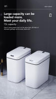 Bandeja De Basura Inteligente 15L Reciclaje Con Sensor Automático Contenedor Eléctrico Impermeable Para Cocina Y Baño - details 7