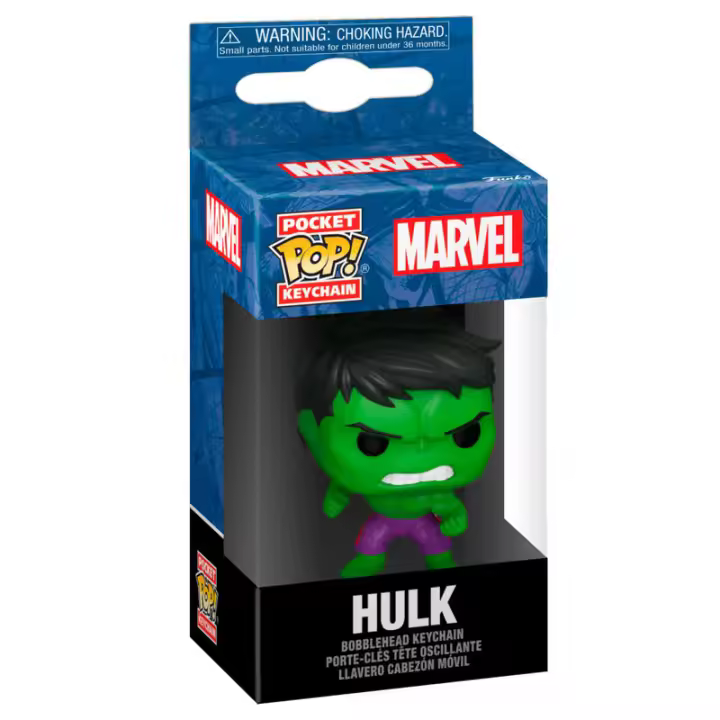 Llavero Pocket POP Marvel Hulk ClassicsFigura  Coleccionable - Idea de Regalo- Mercancia Oficial - Juguetes para Niños y Adultos - Movies Fans - Muñeco para Coleccionistas y Exposición - 1