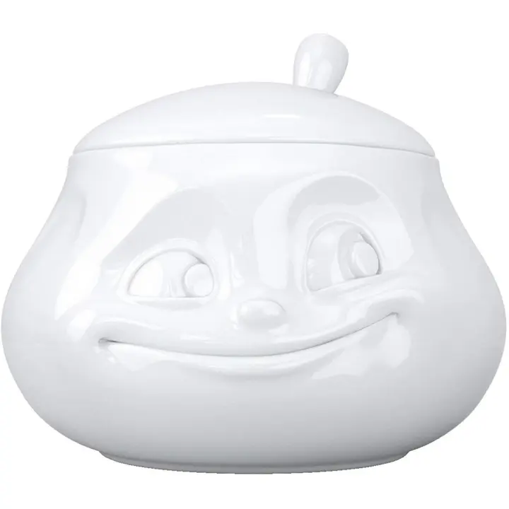 FIFTYEIGHT PRODUCTS Azucarero Cerámica con Caras Felices - Regalo Divertido para Todas las Edades - 1