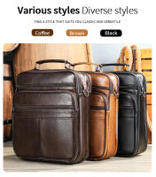 Bolsa De Hombro Para Laptop De 13 Pulgadas WESTAL Para Negocios Y Documentos Correa Ajustable Material Principal Cuero Genuino Estilo Casual - details 4