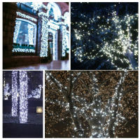 Luces De Cadena Solar LED 300LED 8 Modos Iluminación Exterior Impermeable Navidad Faeiritas Luz De Estrella Solar Poderado Tamaño 30M - details 6