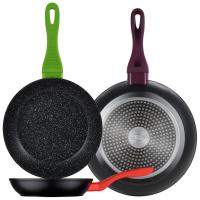 SAN IGNACIO Juego de sartenes 20/24/28 cm en aluminio forjado aptas para todos los fuegos incluido inducción, colección Jolie - details 0