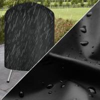 Cubierta para Barbacoa, Cubierta para Barbacoa, Impermeable y Resistente, Cubierta Redonda para Parrilla de jardín, protección al Viento, UV y Resistente al Agua - details 0