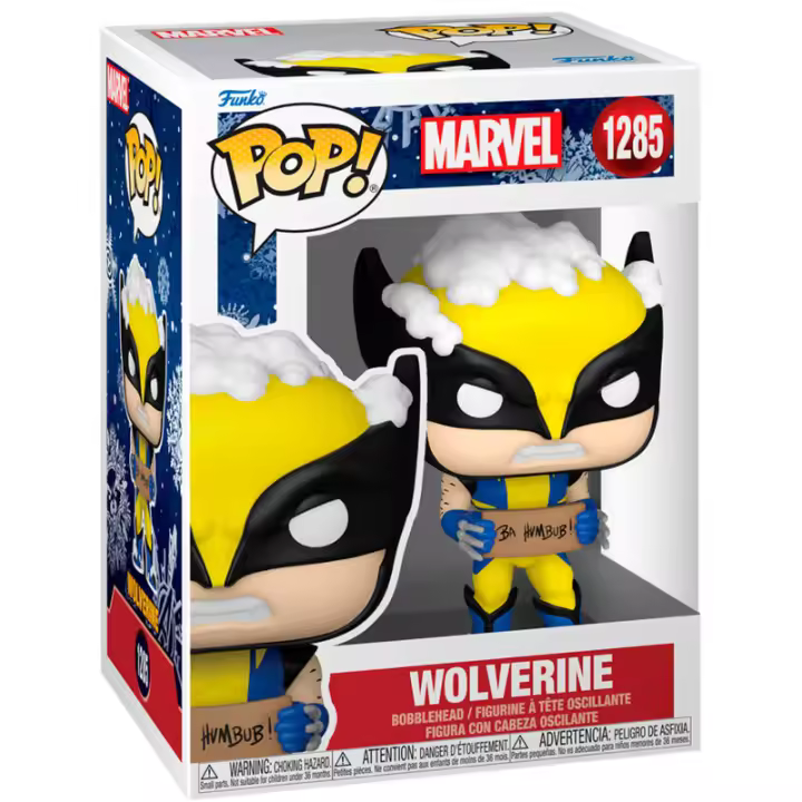 Figura Pop Marvel Holiday Wolverine-Figura de Vinilo Coleccionable - Idea de Regalo- Mercancia Oficial - Juguetes para Niños y Adultos - Movies Fans - Muñeco para Coleccionistas y Exposición - 1