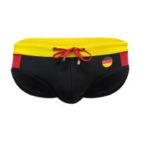 Bragas De Natación Para Hombre Briefs De Playa Deporte Acuático Estilo Sexy Con Palabras De La Bandera Y Copa Word Cup Material Poliéster Y Spandex - details 9