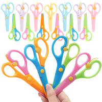 Tijeras De Seguridad De Plástico En Colores Para Oficina Y Manualidades Herramientas DIY Sin Manos Tamaño Estándar - details 0