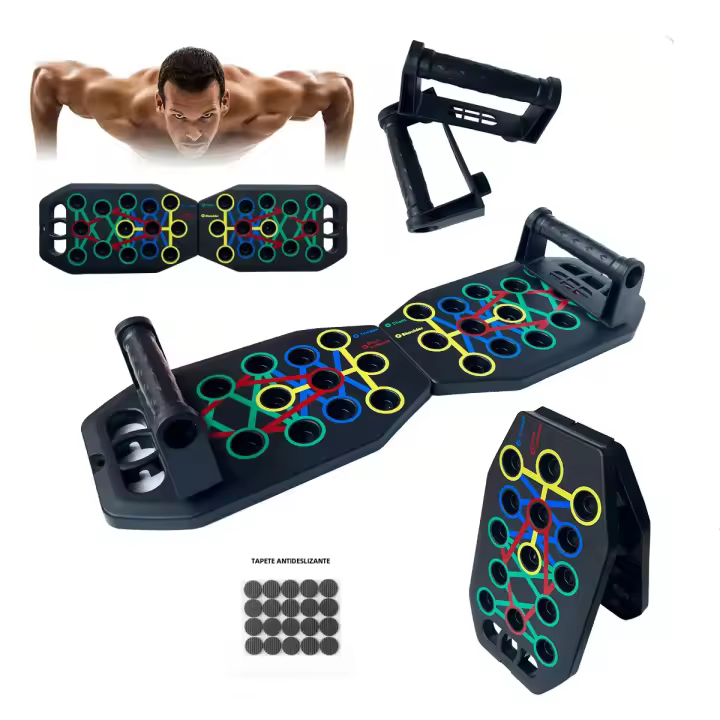 Tablero De Empuje Multi-Función Manillas De Empuje Profesional Para Gimnasio Y Hogar Equipo De Ejercicio De Fortalecimiento De La Resistencia - 1