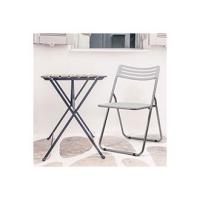 silla pvc plegable jardin metal aluminio acolchada ligera color compacta